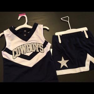 Dallas Cowboys Toddler 3T cheer outfit- NWT